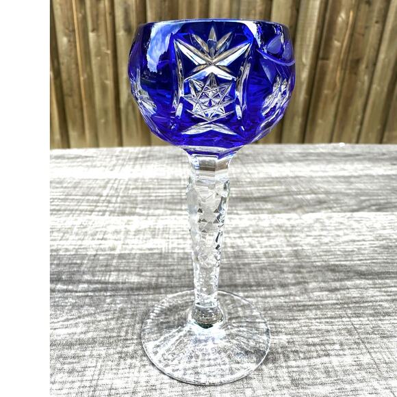 Vineyard by Bayel 4.5" Cordial Glasses Cut to Clear Crystal Bohemian Set of 7 - Picture 8 of 16